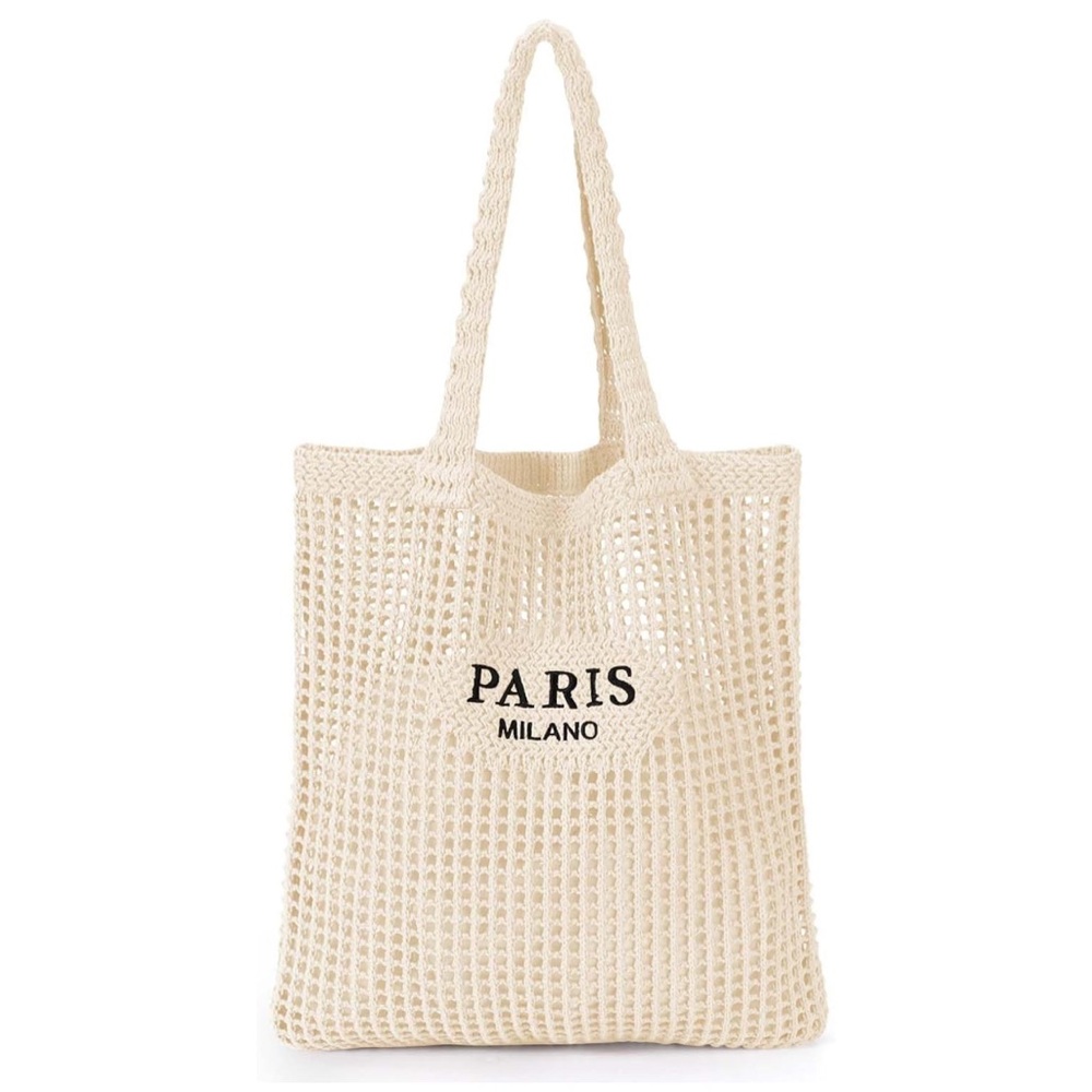 Beige Crocket tote bag